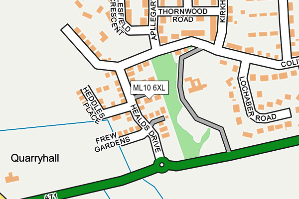 ML10 6XL map - OS OpenMap – Local (Ordnance Survey) ML10 6XL map - OS OpenMap – Local (Ordnance Survey)