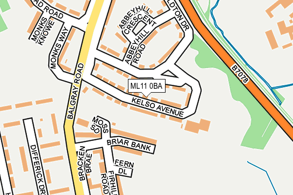 ML11 0BA map - OS OpenMap – Local (Ordnance Survey)