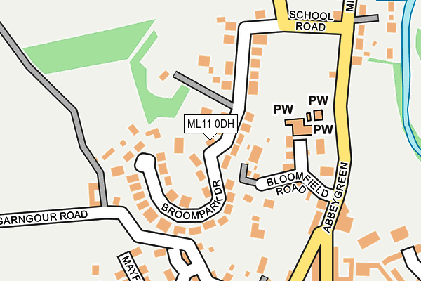 ML11 0DH map - OS OpenMap – Local (Ordnance Survey) ML11 0DH map - OS OpenMap – Local (Ordnance Survey)