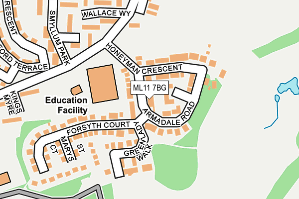 ML11 7BG map - OS OpenMap – Local (Ordnance Survey) ML11 7BG map - OS OpenMap – Local (Ordnance Survey)