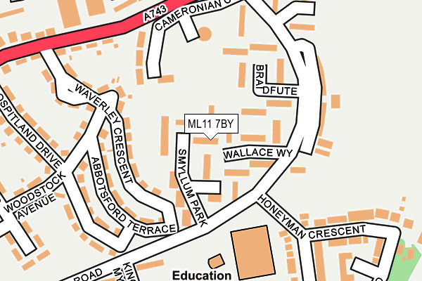 ML11 7BY map - OS OpenMap – Local (Ordnance Survey) ML11 7BY map - OS OpenMap – Local (Ordnance Survey)