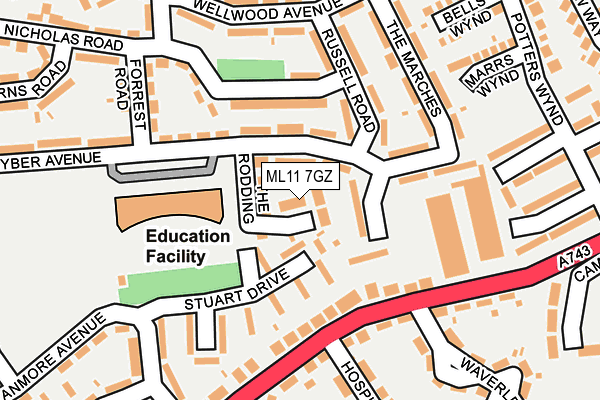 ML11 7GZ map - OS OpenMap – Local (Ordnance Survey)