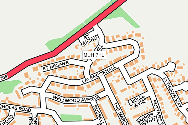 ML11 7HU map - OS OpenMap – Local (Ordnance Survey) ML11 7HU map - OS OpenMap – Local (Ordnance Survey)