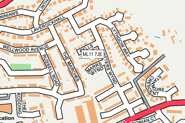 ML11 7JE map - OS OpenMap – Local (Ordnance Survey) ML11 7JE map - OS OpenMap – Local (Ordnance Survey)