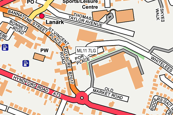ML11 7LG map - OS OpenMap – Local (Ordnance Survey) ML11 7LG map - OS OpenMap – Local (Ordnance Survey)