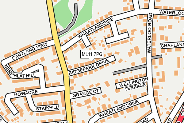 ML11 7PG map - OS OpenMap – Local (Ordnance Survey) ML11 7PG map - OS OpenMap – Local (Ordnance Survey)