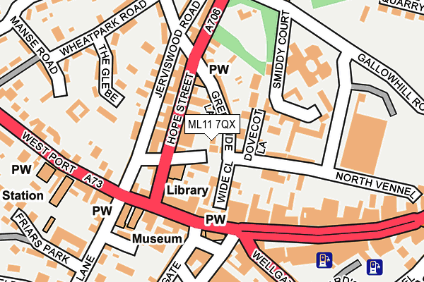 ML11 7QX map - OS OpenMap – Local (Ordnance Survey) ML11 7QX map - OS OpenMap – Local (Ordnance Survey)