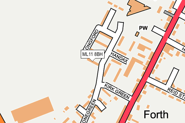 ML11 8BH map - OS OpenMap – Local (Ordnance Survey)