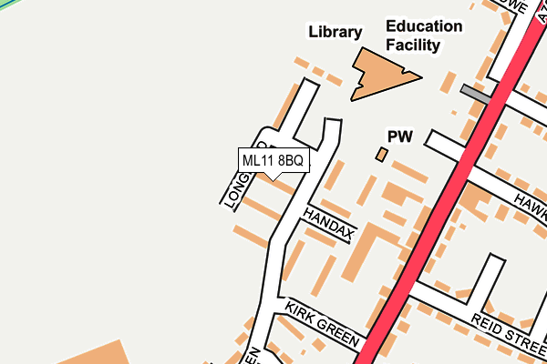ML11 8BQ map - OS OpenMap – Local (Ordnance Survey) ML11 8BQ map - OS OpenMap – Local (Ordnance Survey)