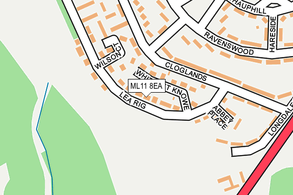 ML11 8EA map - OS OpenMap – Local (Ordnance Survey) ML11 8EA map - OS OpenMap – Local (Ordnance Survey)