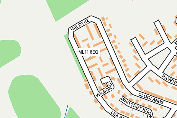 ML11 8EQ map - OS OpenMap – Local (Ordnance Survey) ML11 8EQ map - OS OpenMap – Local (Ordnance Survey)