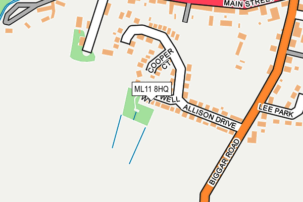 ML11 8HQ map - OS OpenMap – Local (Ordnance Survey)