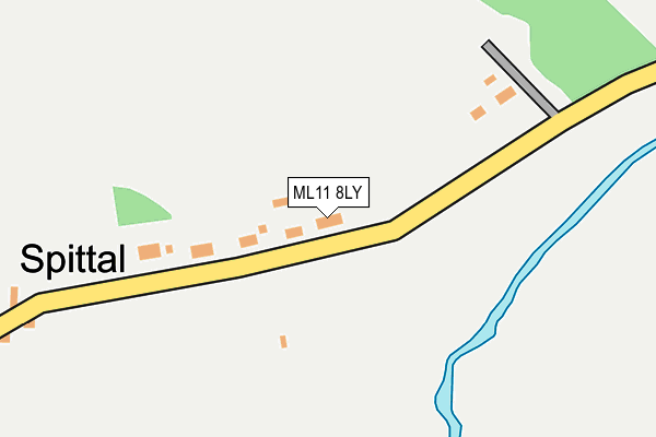 ML11 8LY map - OS OpenMap – Local (Ordnance Survey) ML11 8LY map - OS OpenMap – Local (Ordnance Survey)