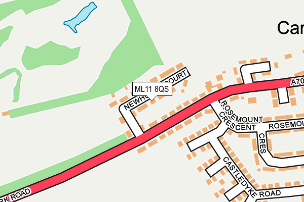 ML11 8QS map - OS OpenMap – Local (Ordnance Survey) ML11 8QS map - OS OpenMap – Local (Ordnance Survey)