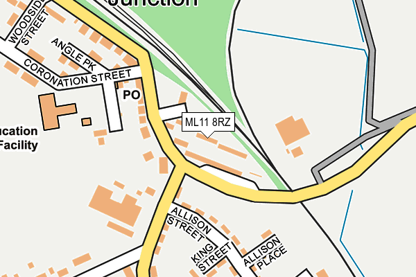 ML11 8RZ map - OS OpenMap – Local (Ordnance Survey)