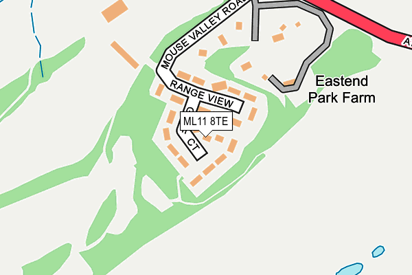 ML11 8TE map - OS OpenMap – Local (Ordnance Survey) ML11 8TE map - OS OpenMap – Local (Ordnance Survey)