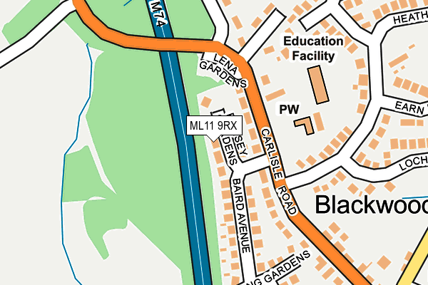 ML11 9RX map - OS OpenMap – Local (Ordnance Survey) ML11 9RX map - OS OpenMap – Local (Ordnance Survey)