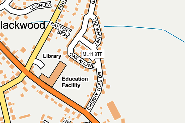 ML11 9TF map - OS OpenMap – Local (Ordnance Survey) ML11 9TF map - OS OpenMap – Local (Ordnance Survey)