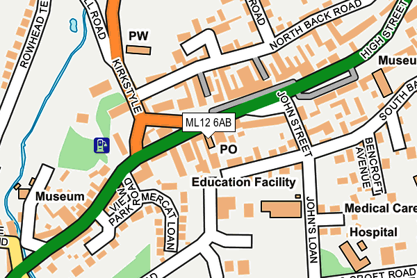 ML12 6AB map - OS OpenMap – Local (Ordnance Survey) ML12 6AB map - OS OpenMap – Local (Ordnance Survey)