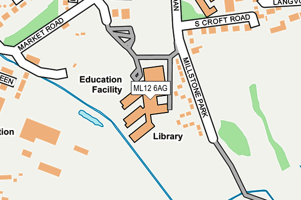 ML12 6AG map - OS OpenMap – Local (Ordnance Survey) ML12 6AG map - OS OpenMap – Local (Ordnance Survey)