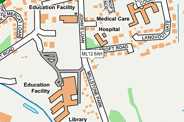 ML12 6AH map - OS OpenMap – Local (Ordnance Survey) ML12 6AH map - OS OpenMap – Local (Ordnance Survey)