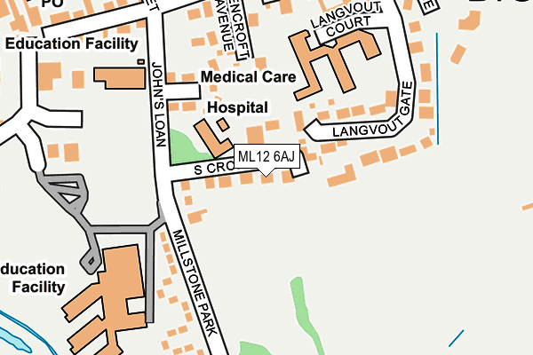 ML12 6AJ map - OS OpenMap – Local (Ordnance Survey) ML12 6AJ map - OS OpenMap – Local (Ordnance Survey)