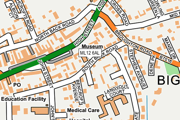 ML12 6AL map - OS OpenMap – Local (Ordnance Survey) ML12 6AL map - OS OpenMap – Local (Ordnance Survey)