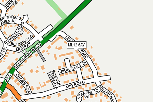ML12 6AY map - OS OpenMap – Local (Ordnance Survey) ML12 6AY map - OS OpenMap – Local (Ordnance Survey)