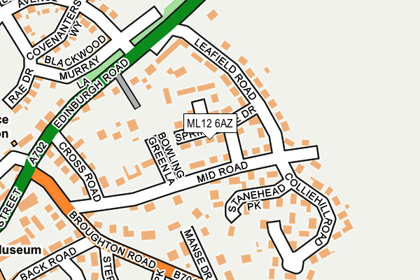 ML12 6AZ map - OS OpenMap – Local (Ordnance Survey) ML12 6AZ map - OS OpenMap – Local (Ordnance Survey)