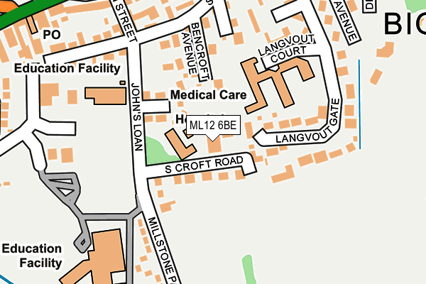 ML12 6BE map - OS OpenMap – Local (Ordnance Survey)