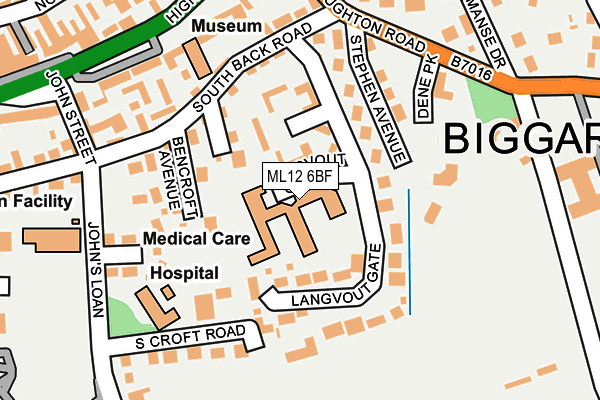 ML12 6BF map - OS OpenMap – Local (Ordnance Survey) ML12 6BF map - OS OpenMap – Local (Ordnance Survey)