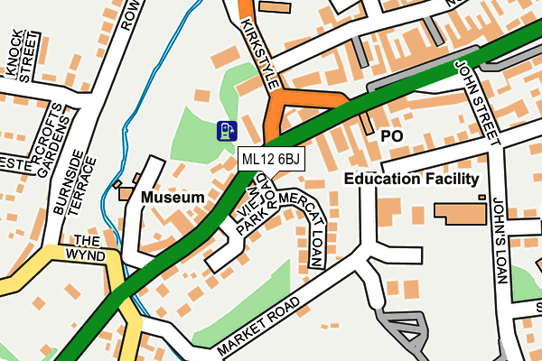 ML12 6BJ map - OS OpenMap – Local (Ordnance Survey) ML12 6BJ map - OS OpenMap – Local (Ordnance Survey)