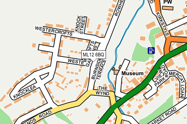 ML12 6BQ map - OS OpenMap – Local (Ordnance Survey) ML12 6BQ map - OS OpenMap – Local (Ordnance Survey)