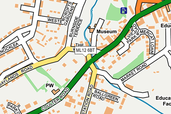 ML12 6BT map - OS OpenMap – Local (Ordnance Survey) ML12 6BT map - OS OpenMap – Local (Ordnance Survey)