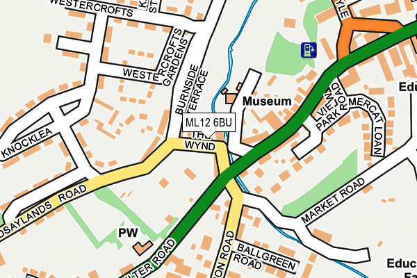 ML12 6BU map - OS OpenMap – Local (Ordnance Survey) ML12 6BU map - OS OpenMap – Local (Ordnance Survey)