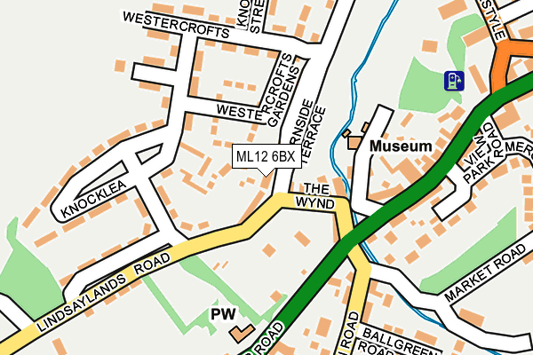 ML12 6BX map - OS OpenMap – Local (Ordnance Survey)