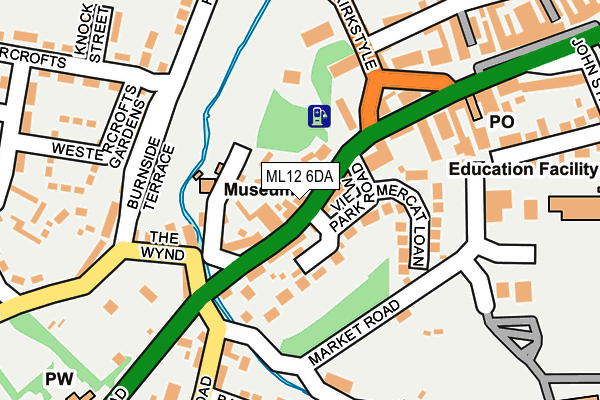ML12 6DA map - OS OpenMap – Local (Ordnance Survey) ML12 6DA map - OS OpenMap – Local (Ordnance Survey)