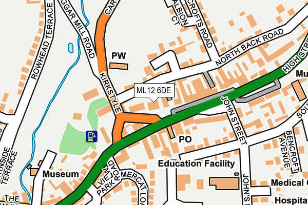 ML12 6DE map - OS OpenMap – Local (Ordnance Survey) ML12 6DE map - OS OpenMap – Local (Ordnance Survey)