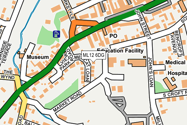 ML12 6DG map - OS OpenMap – Local (Ordnance Survey) ML12 6DG map - OS OpenMap – Local (Ordnance Survey)