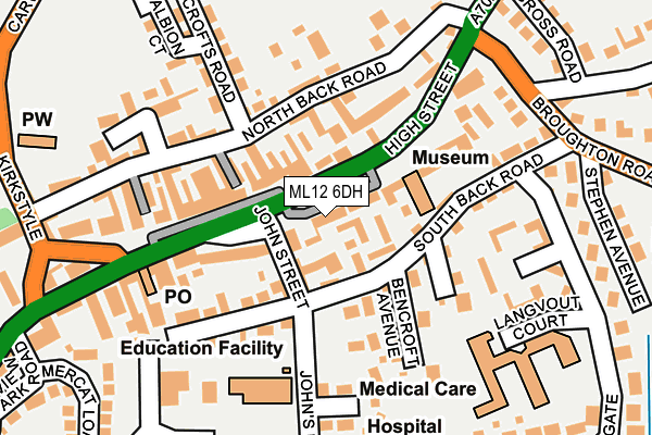 ML12 6DH map - OS OpenMap – Local (Ordnance Survey) ML12 6DH map - OS OpenMap – Local (Ordnance Survey)
