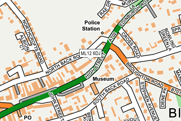 ML12 6DJ map - OS OpenMap – Local (Ordnance Survey)