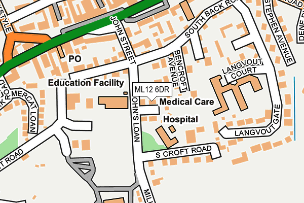 ML12 6DR map - OS OpenMap – Local (Ordnance Survey) ML12 6DR map - OS OpenMap – Local (Ordnance Survey)