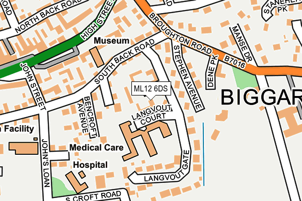 ML12 6DS map - OS OpenMap – Local (Ordnance Survey) ML12 6DS map - OS OpenMap – Local (Ordnance Survey)