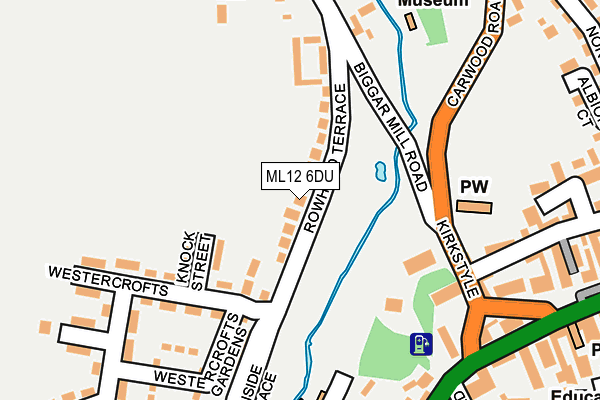 ML12 6DU map - OS OpenMap – Local (Ordnance Survey) ML12 6DU map - OS OpenMap – Local (Ordnance Survey)