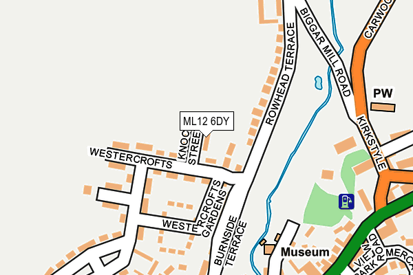 ML12 6DY map - OS OpenMap – Local (Ordnance Survey) ML12 6DY map - OS OpenMap – Local (Ordnance Survey)