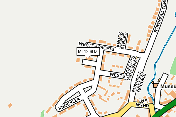 ML12 6DZ map - OS OpenMap – Local (Ordnance Survey) ML12 6DZ map - OS OpenMap – Local (Ordnance Survey)