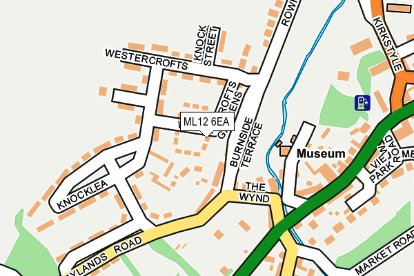 ML12 6EA map - OS OpenMap – Local (Ordnance Survey) ML12 6EA map - OS OpenMap – Local (Ordnance Survey)