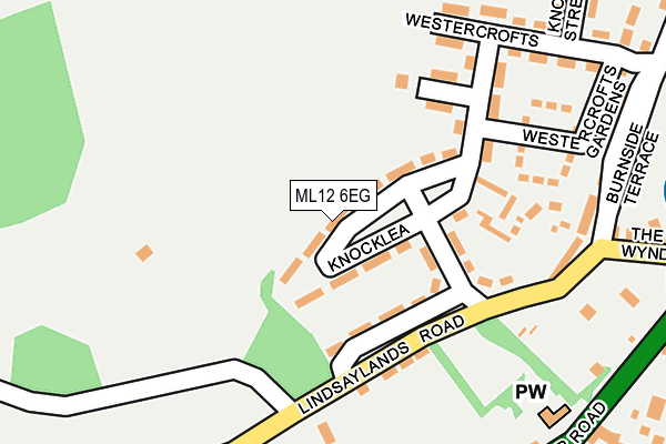 ML12 6EG map - OS OpenMap – Local (Ordnance Survey) ML12 6EG map - OS OpenMap – Local (Ordnance Survey)
