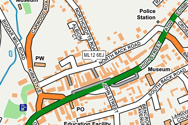 ML12 6EJ map - OS OpenMap – Local (Ordnance Survey) ML12 6EJ map - OS OpenMap – Local (Ordnance Survey)