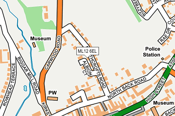 ML12 6EL map - OS OpenMap – Local (Ordnance Survey) ML12 6EL map - OS OpenMap – Local (Ordnance Survey)